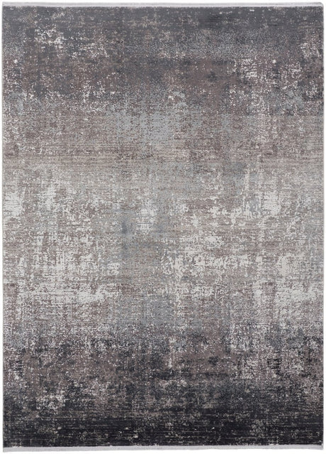 Feizy Cadiz 39Fwf Charcoal/Black Rug - Feizy - 86639fwfchlblkp22