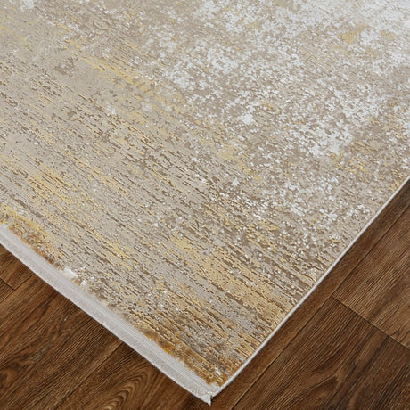 Feizy Cadiz 39Fwf Taupe/Gold Rug - Feizy - 86639fwfbge000p22