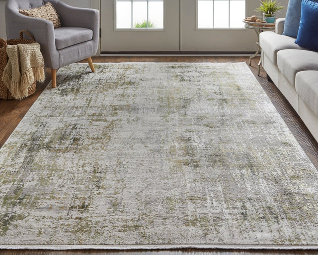 Feizy Cadiz 39Fxf Green/Gray Rug - Feizy - 86639fxfggy000p22