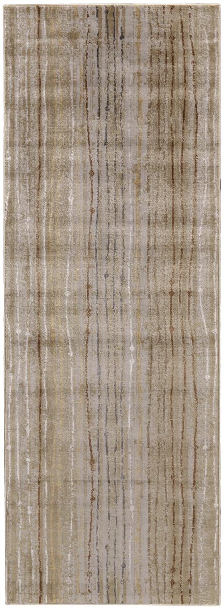 Feizy Cannes 3687F Gray/Brown Rugs.