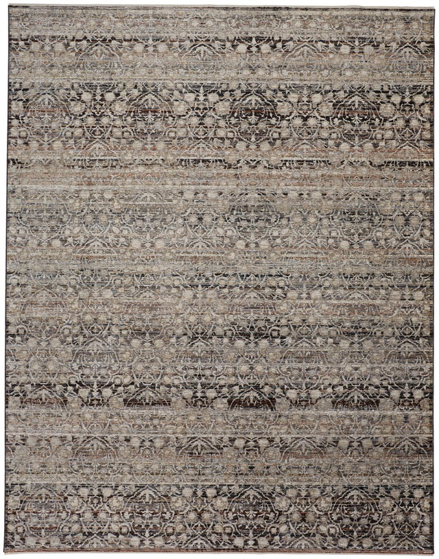 Feizy Caprio 3961F Gray/Tan Rugs.