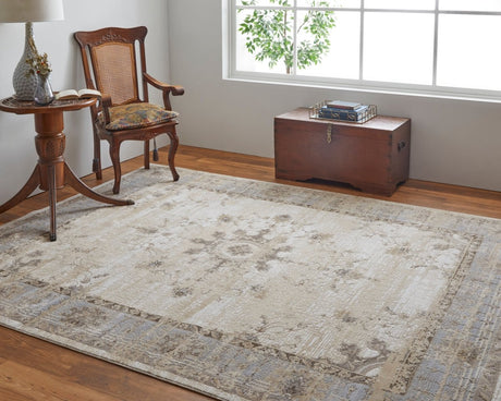 Feizy Celene Cel39Kwf Tan/Brown/Gray Rug.