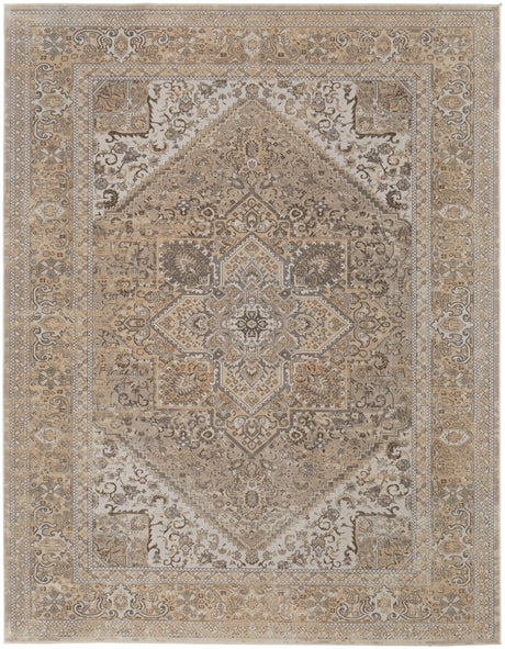 Feizy Celene Cel39Kxf Brown/Ivory/Tan Rug.