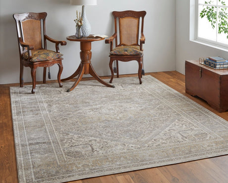 Feizy Celene Cel39Kxf Tan/Brown/Ivory Rug.