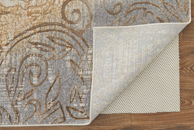 Feizy Celene Cel39L1F Silver/Tan/Gray Rug.