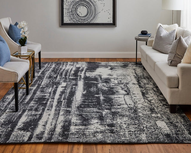 Feizy Coda Cod8929F Black/White Rug.