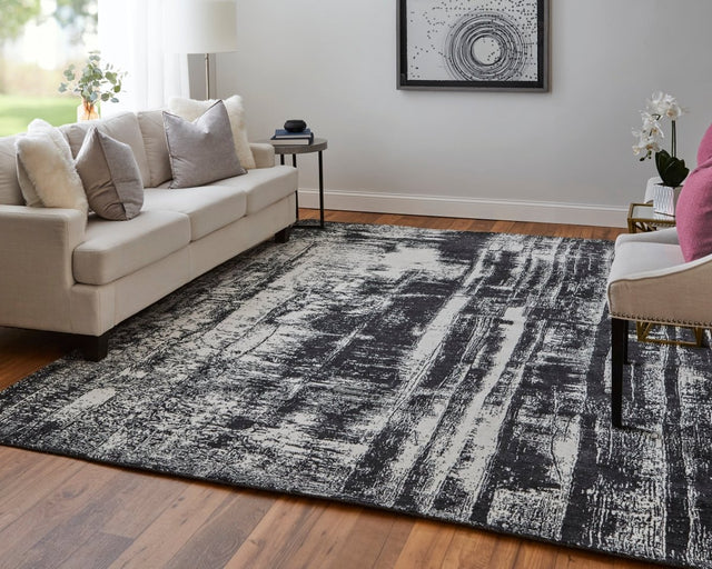 Feizy Coda Cod8929F Black/White Rug.