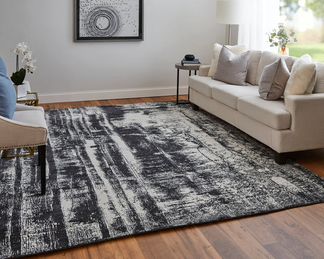 Feizy Coda Cod8929F Black/White Rug.