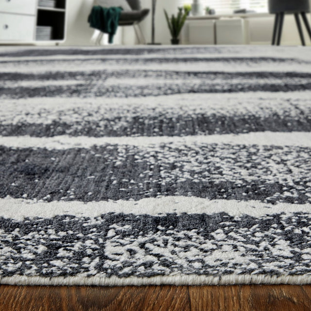 Feizy Coda Cod8930F Black/White Rug.