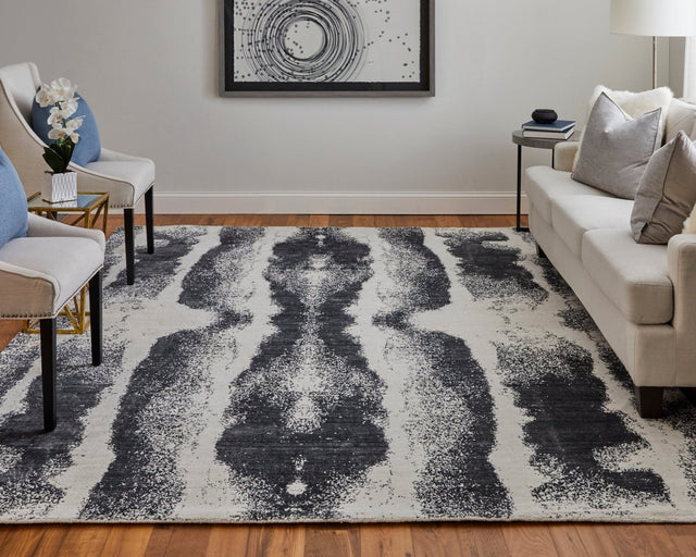 Feizy Coda Cod8930F Black/White Rug.