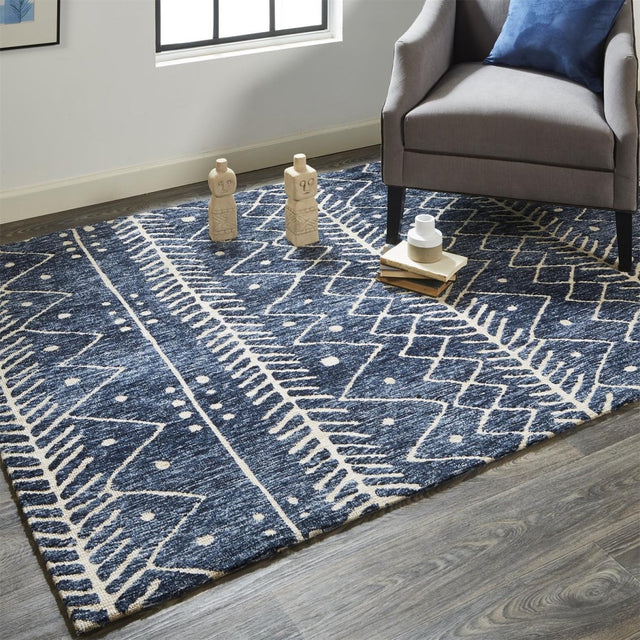 Feizy Colton 8318F Blue/Beige Rugs.