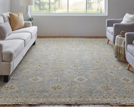 Feizy Corbitt Cor0610F Blue/Gray/Ivory Rug.