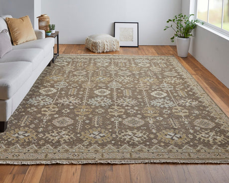 Feizy Corbitt Cor0610F Brown/Ivory Rug.