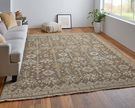 Feizy Corbitt Cor0610F Brown/Ivory Rug.