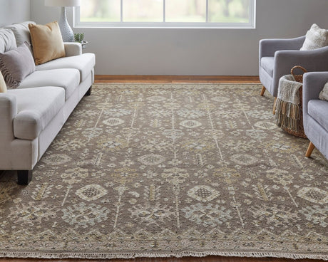 Feizy Corbitt Cor0610F Brown/Ivory Rug.