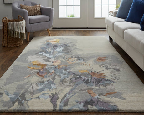 Feizy Dafney 8866F Gray/Multi Rug.