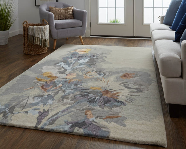 Feizy Dafney 8866F Gray/Multi Rug.