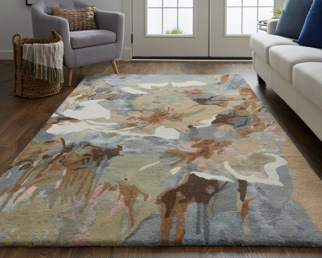 Feizy Dafney 8868F Beige/Multi Rug.