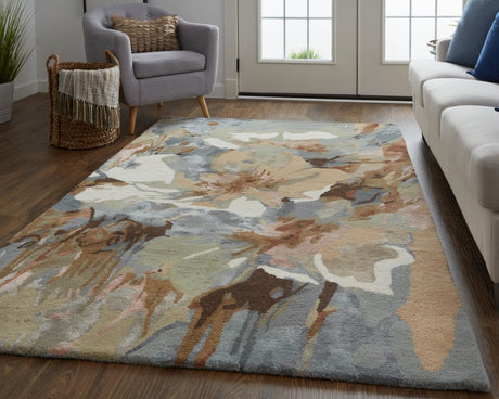 Feizy Dafney 8868F Beige/Multi Rug.