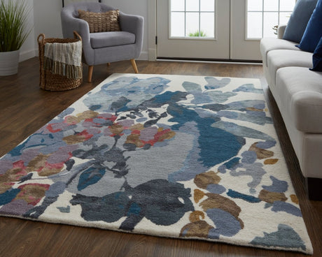 Feizy Dafney 8869F Blue/Multi Rug.