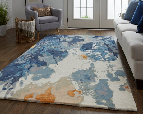 Feizy Dafney 8871F Blue Rug.