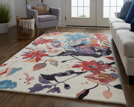 Feizy Dafney Dfy8863F Red/Blue/Purple Rug.