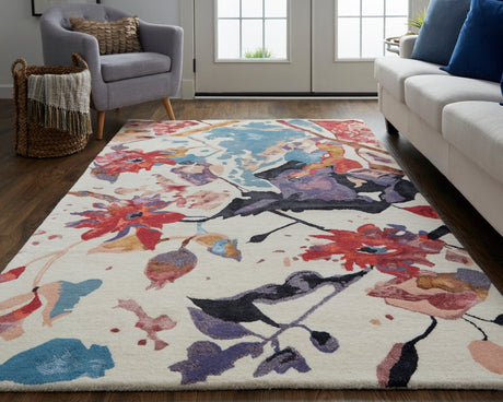 Feizy Dafney Dfy8863F Red/Blue/Purple Rug.