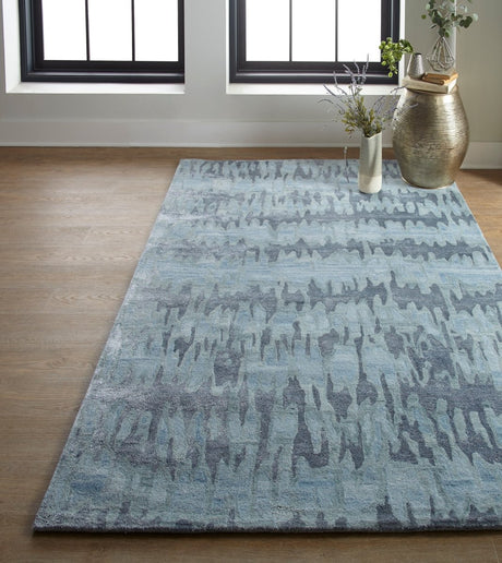 Feizy Dryden 8787F Blue/Gray Rugs.