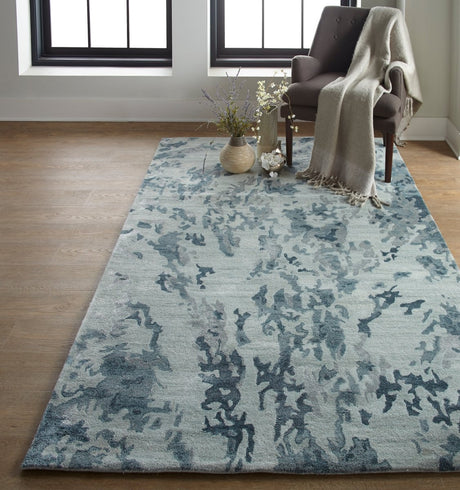 Feizy Dryden 8788F Gray/Teal Rugs.