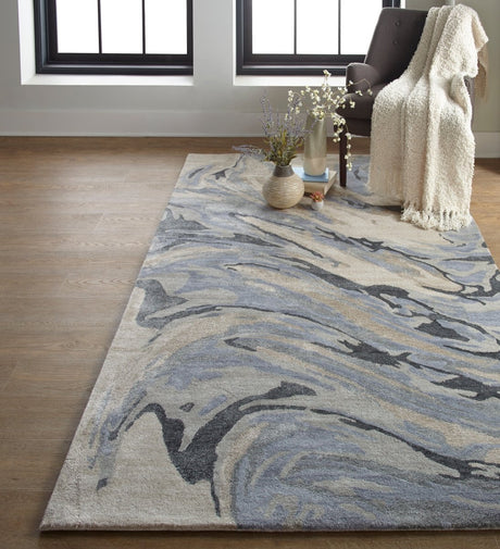 Feizy Dryden 8790F Blue/Beige Rugs.