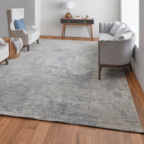 Feizy Eastfield Eas6989F Silver/Gray Rug.