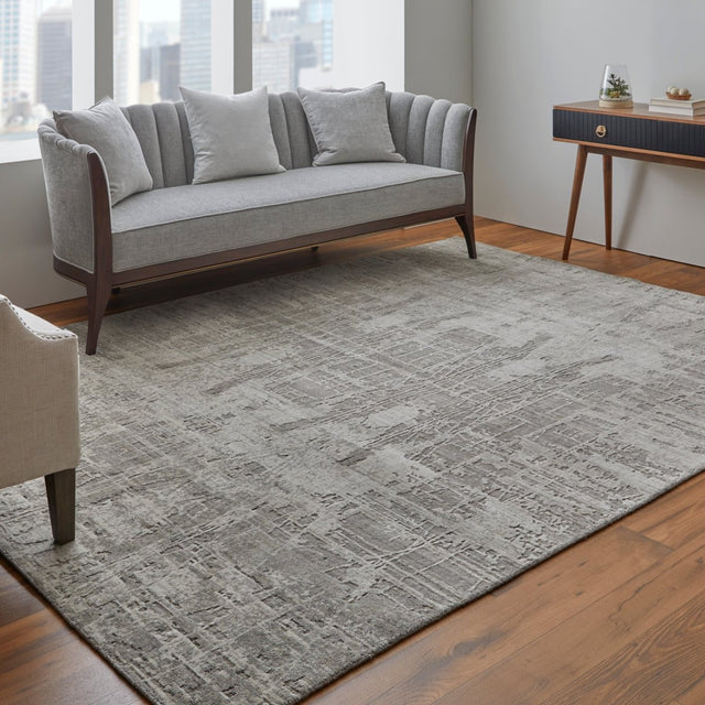 Feizy Eastfield Eas69A5F Gray/Ivory Rug.