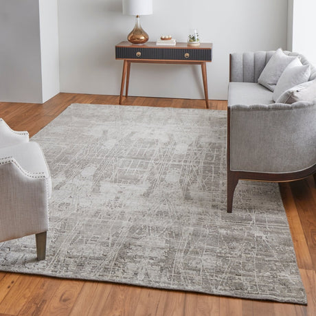 Feizy Eastfield Eas69A5F Gray/Ivory Rug.