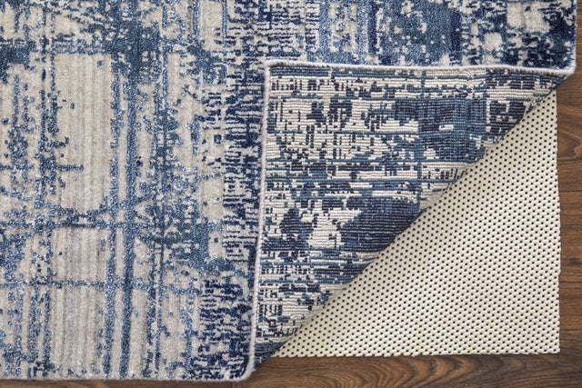 Feizy Eastfield Eas69Aef Blue/Ivory Rug.