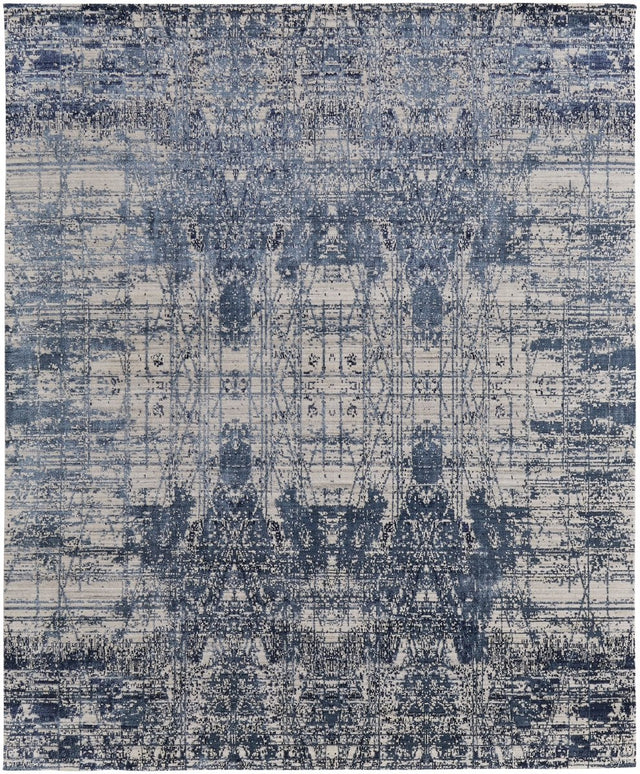 Feizy Eastfield Eas69Aef Blue/Ivory Rug.