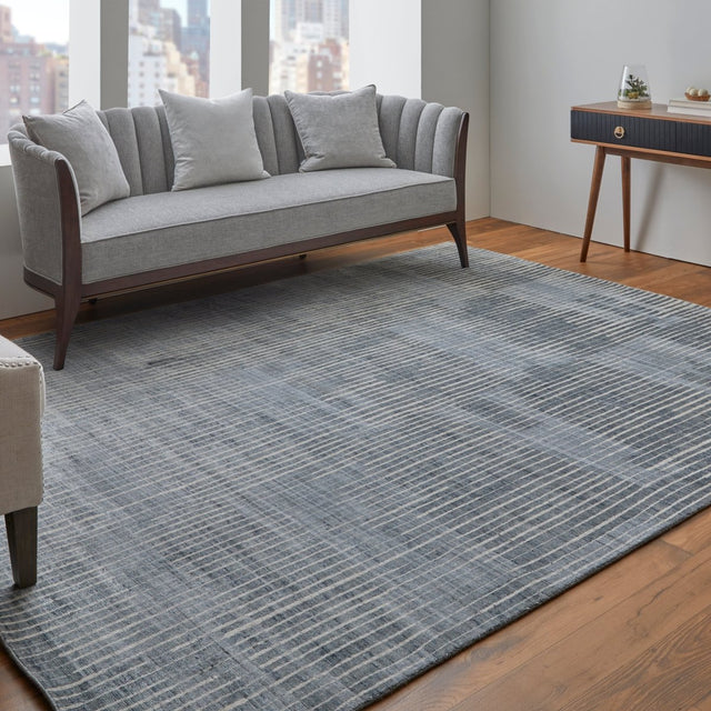 Feizy Eastfield Eas69Ahf Blue/Ivory/Gray Rug.