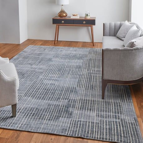 Feizy Eastfield Eas69Ahf Blue/Ivory/Gray Rug.