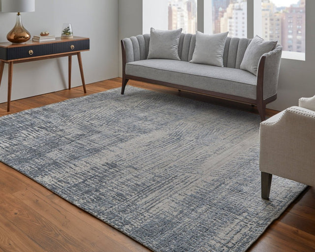 Feizy Eastfield Eas69Aif Blue/Ivory/Gray Rug.