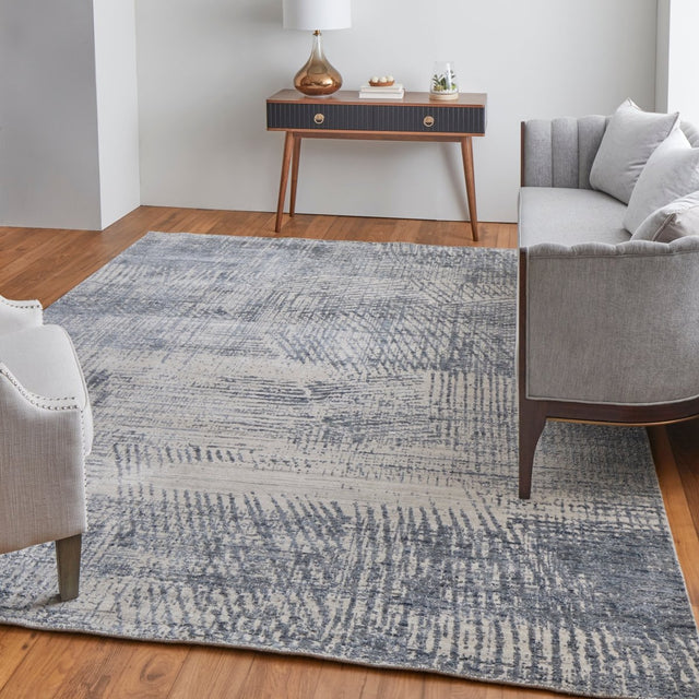 Feizy Eastfield Eas69Aif Blue/Ivory/Gray Rug.