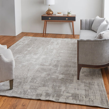 Feizy Eastfield Eas69Akf Gray/Ivory Rug.