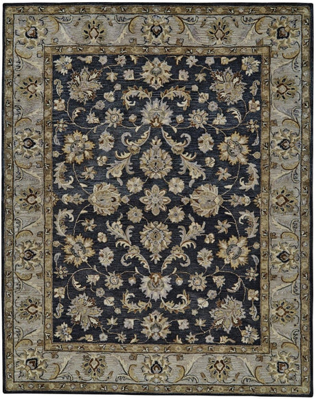 Feizy Eaton 8397F Blue/Gray Rugs.