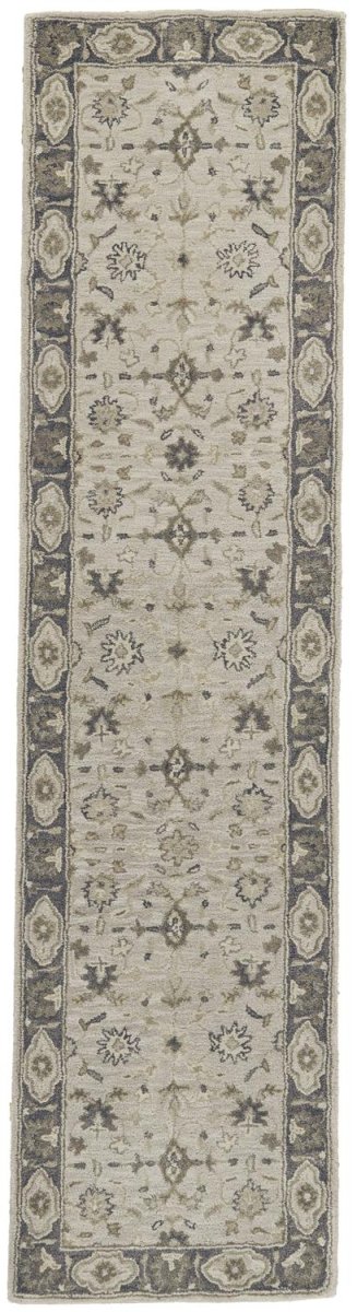 Feizy Eaton 8399F Gray/Beige Rugs.