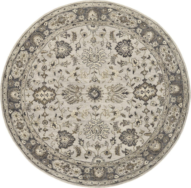 Feizy Eaton 8399F Gray/Beige Rugs.