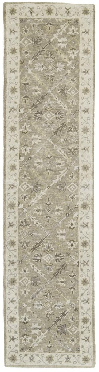 Feizy Eaton 8424F Green/Beige Rugs.