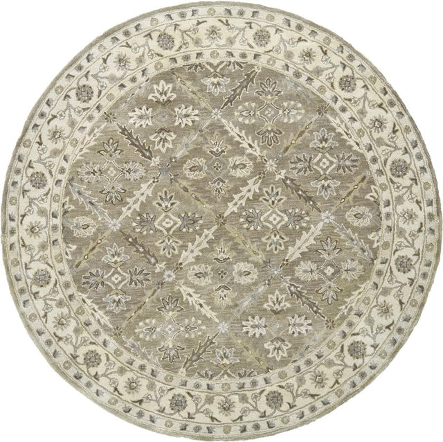 Feizy Eaton 8424F Green/Beige Rugs.