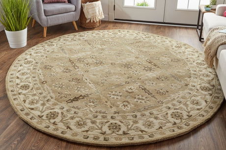 Feizy Eaton 8424F Green/Beige Rugs.