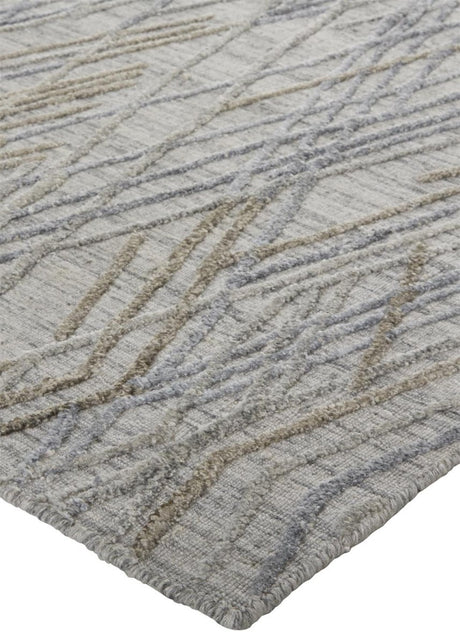 Feizy Elias 6589F Gray/Blue Rugs.