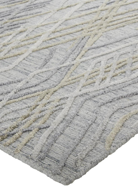 Feizy Elias 6589F Gray/Taupe Rugs.