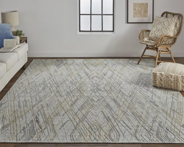 Feizy Elias 6589F Gray/Taupe Rugs.