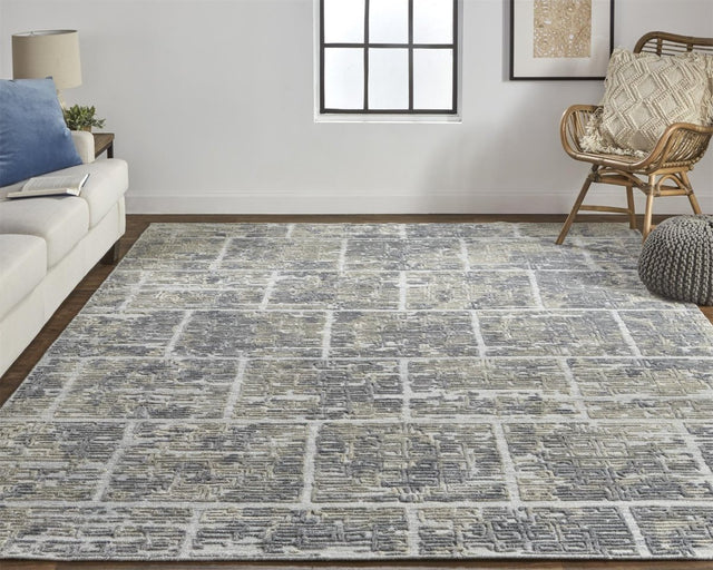 Feizy Elias 6590F Gray/Ivory Rugs.